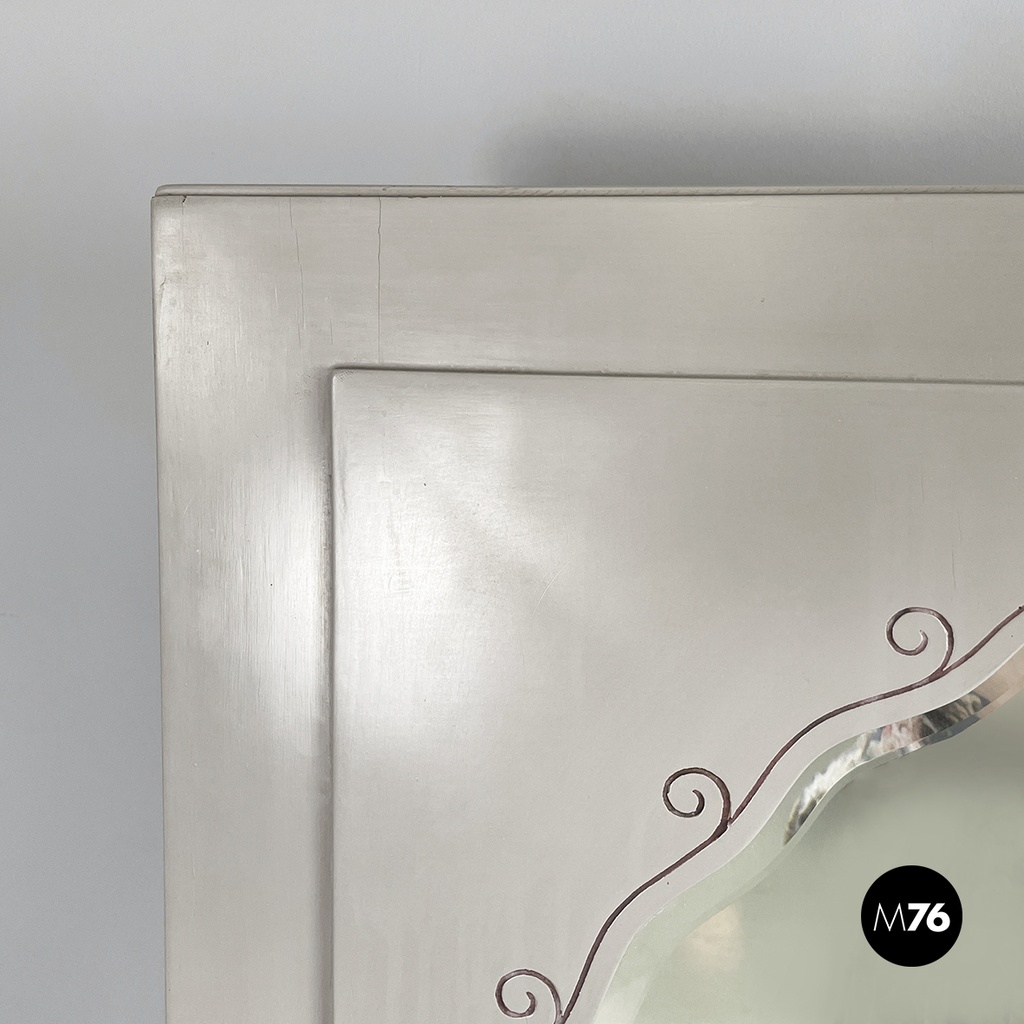 Italian Console with mirror by Gino Maggioni Atelier Borsani Varedo, 1920-1930s