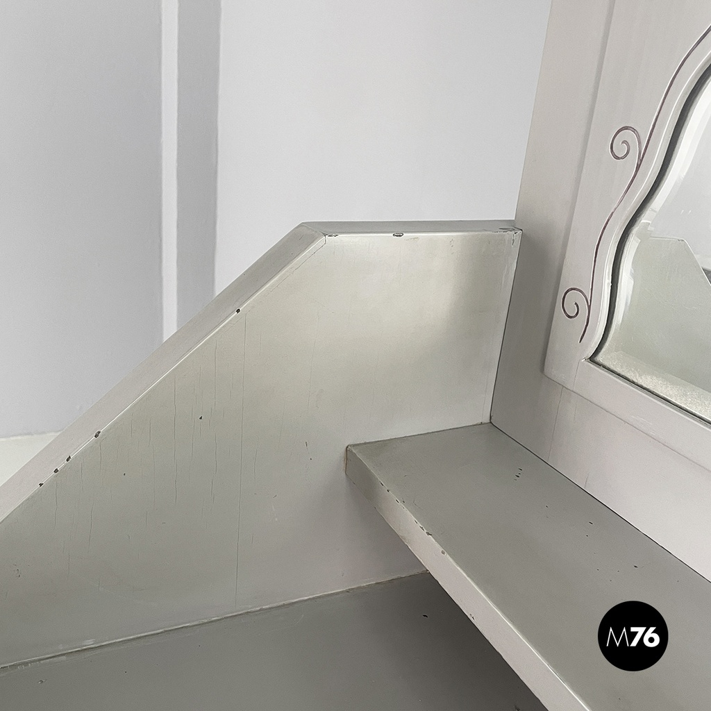 Italian Console with mirror by Gino Maggioni Atelier Borsani Varedo, 1920-1930s