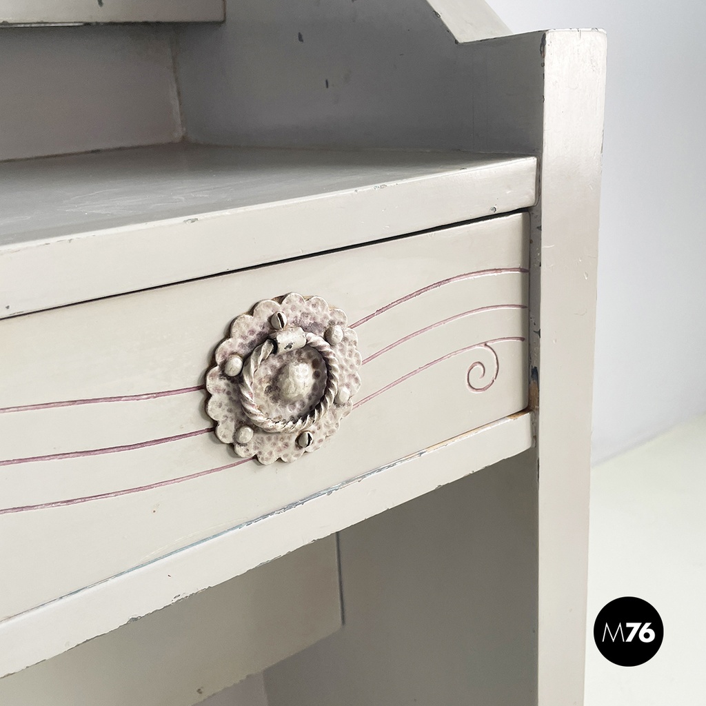 Italian Console with mirror by Gino Maggioni Atelier Borsani Varedo, 1920-1930s