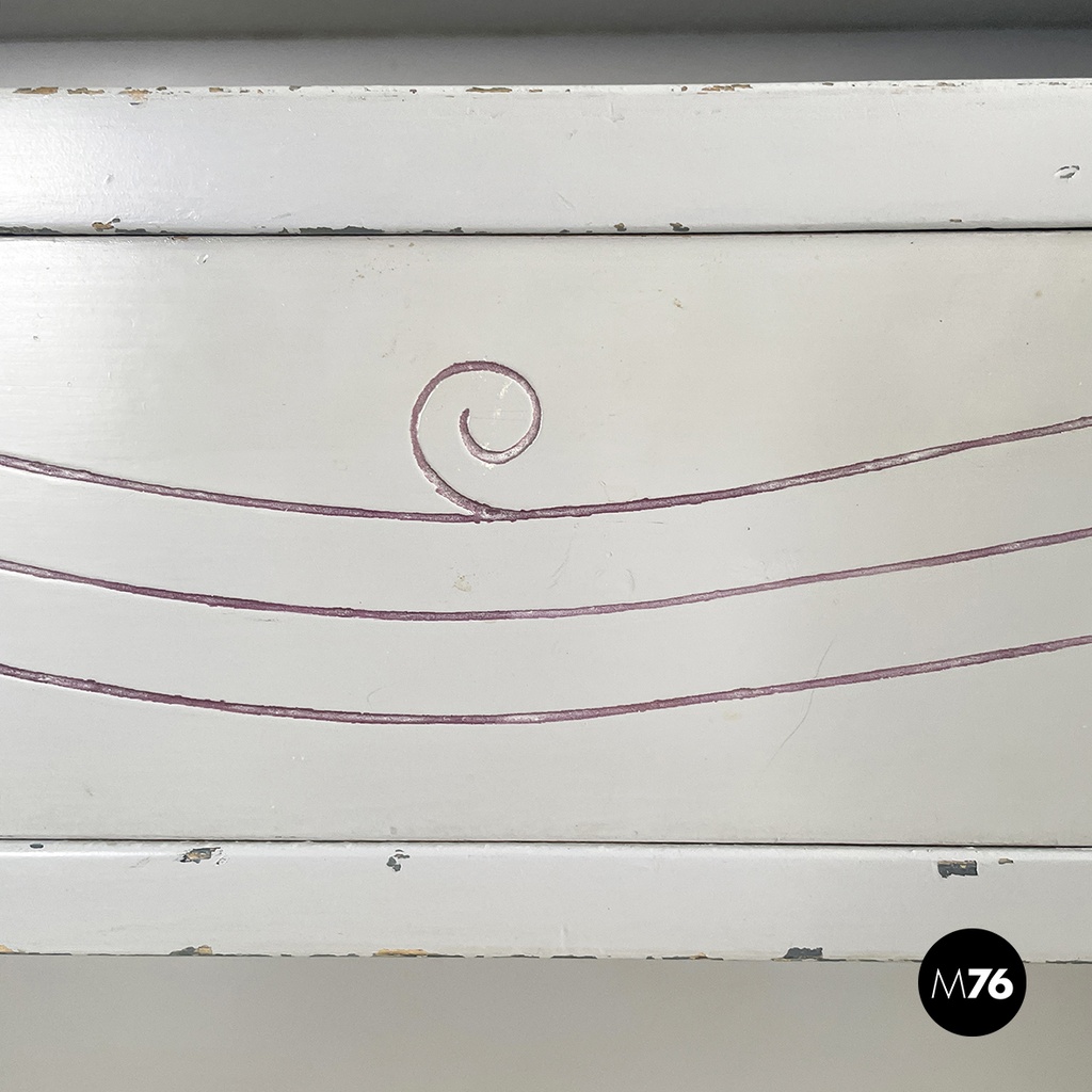 Italian Console with mirror by Gino Maggioni Atelier Borsani Varedo, 1920-1930s