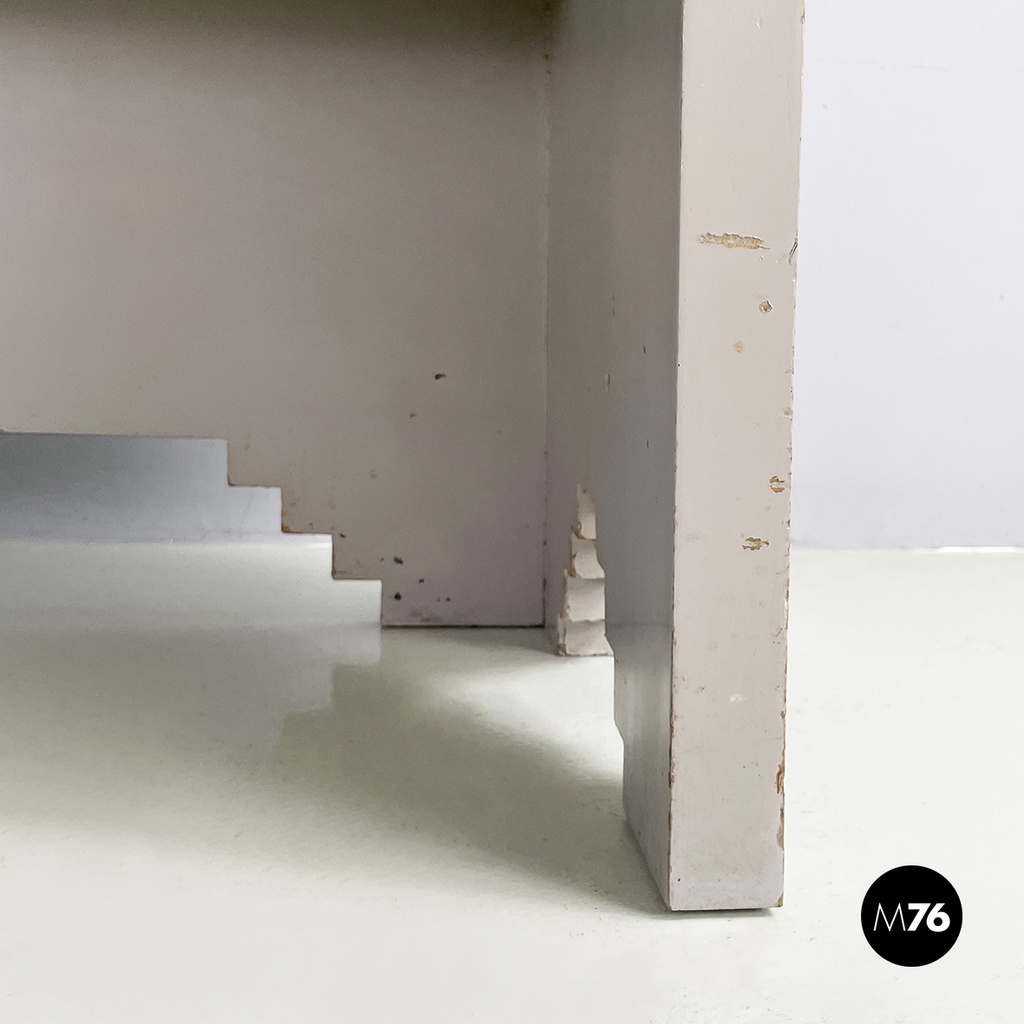 Italian Console with mirror by Gino Maggioni Atelier Borsani Varedo, 1920-1930s