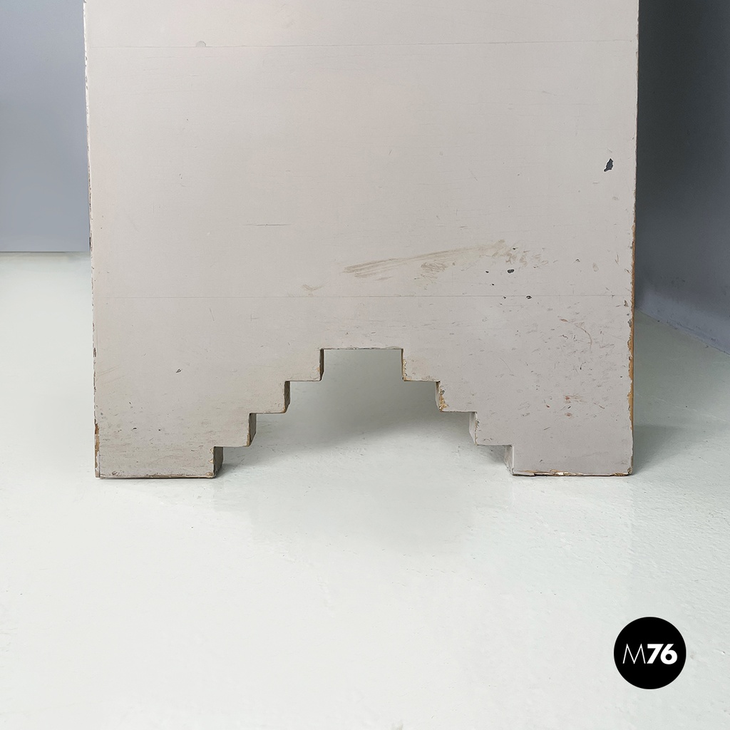 Italian Console with mirror by Gino Maggioni Atelier Borsani Varedo, 1920-1930s