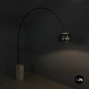 Italian mid-century modern Floor lamp Arco by Castiglioni brothers Flos, 1960s