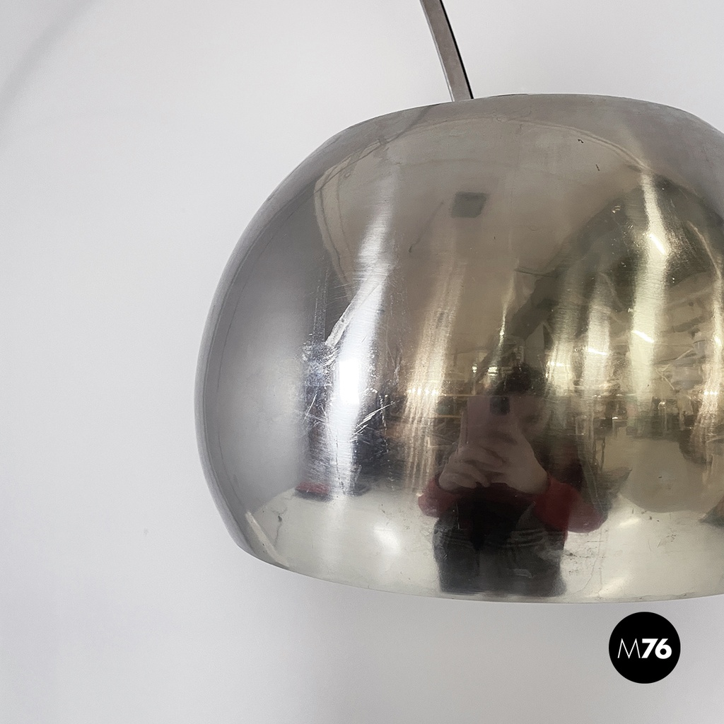Italian mid-century modern Floor lamp Arco by Castiglioni brothers Flos, 1960s