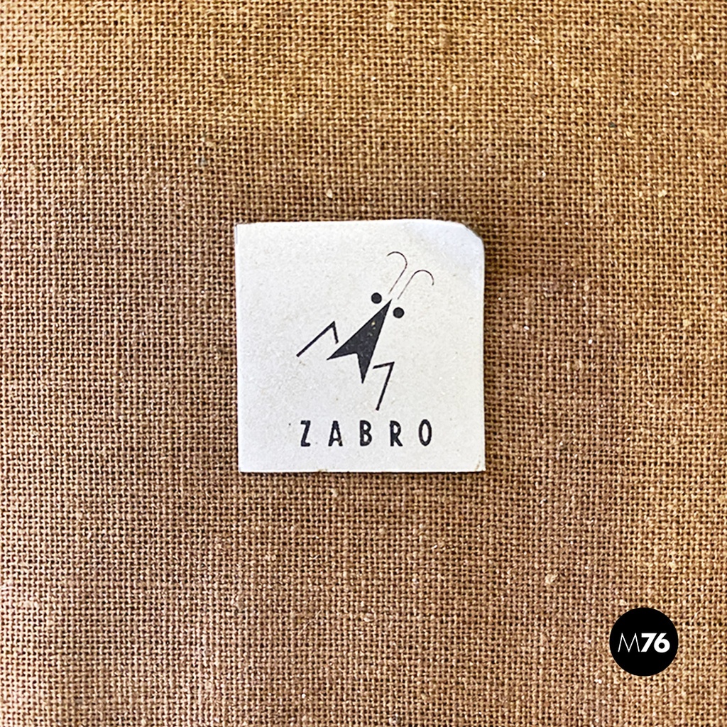 Italian modern steel and black leather chair by Alessandro Mendini, Zabro 1980s