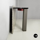 Italian modern Black marble granite console Belvedere by Cibic for Memphis 1980s