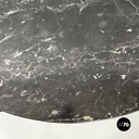 Italian modern Black marble granite console Belvedere by Cibic for Memphis 1980s