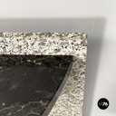 Italian modern Black marble granite console Belvedere by Cibic for Memphis 1980s