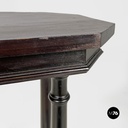 Italian antique turned wood consolle or coffee table, end of 1800s