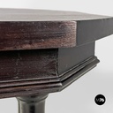 Italian antique turned wood consolle or coffee table, end of 1800s