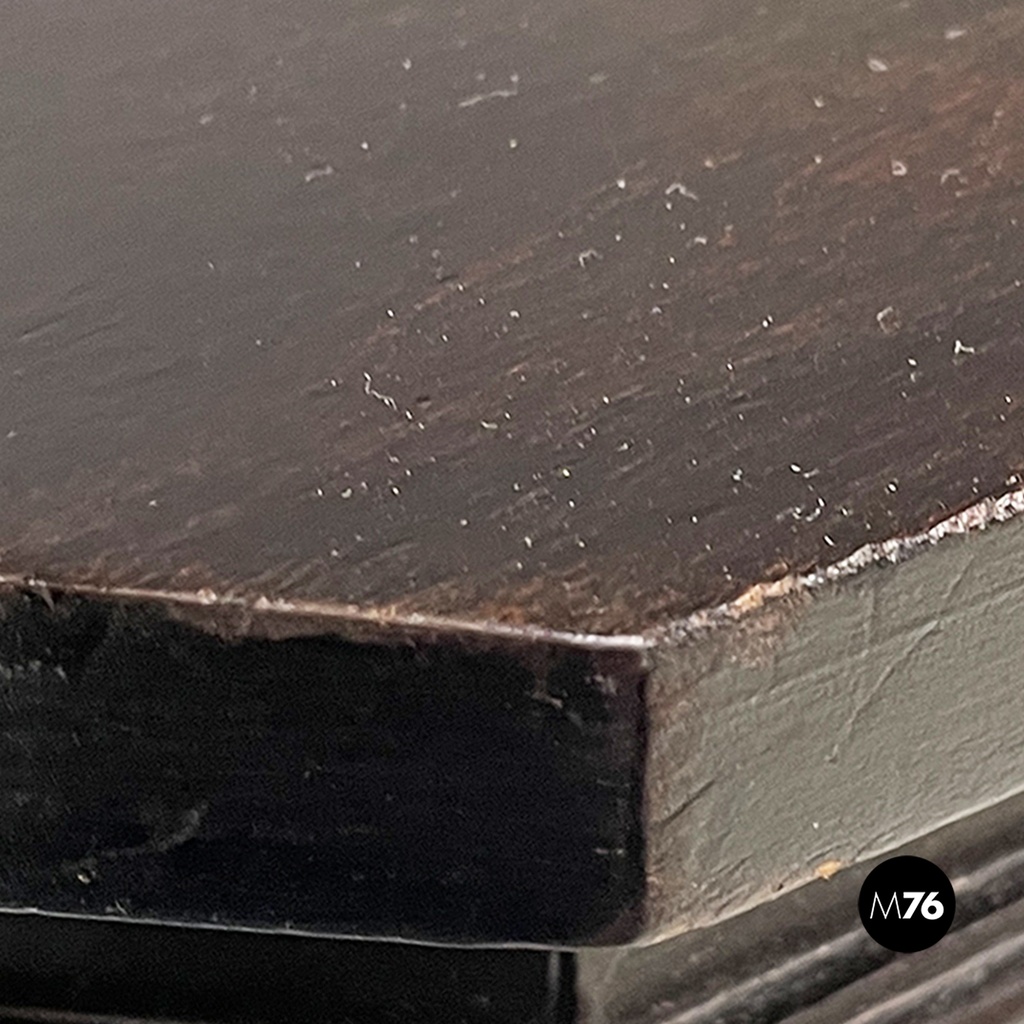 Italian antique turned wood consolle or coffee table, end of 1800s