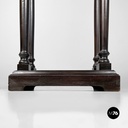 Italian antique turned wood consolle or coffee table, end of 1800s