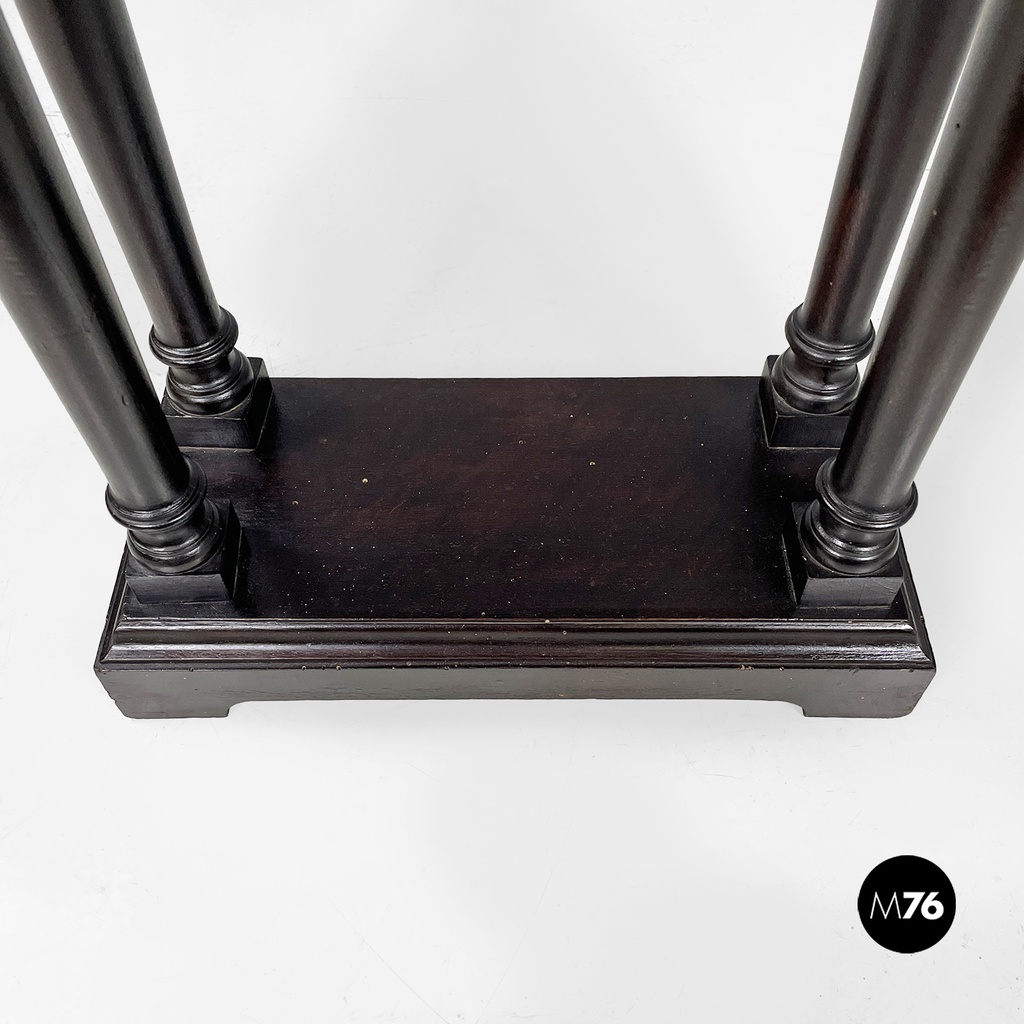 Italian antique turned wood consolle or coffee table, end of 1800s