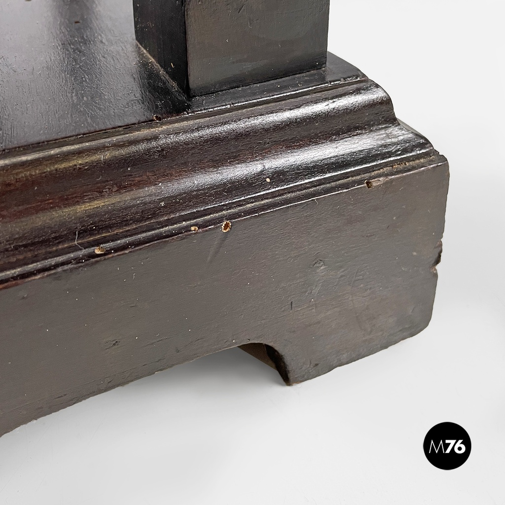 Italian antique turned wood consolle or coffee table, end of 1800s