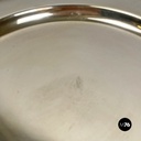 Italian modern octagonal brass centerpiece, serving plates or tray, 1970s