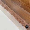 Italian post-modern elongated rectangular wooden planter with wheels, 1980s