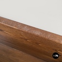 Italian post-modern elongated rectangular wooden planter with wheels, 1980s