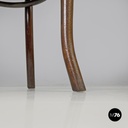 Austrian antique Mundus wooden chairs with elegant round decoration, early 1900s