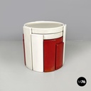 Italian modern stackable red white coffee table 780/783 Frattini Cassina, 1970s