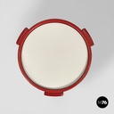 Italian modern stackable red white coffee table 780/783 Frattini Cassina, 1970s