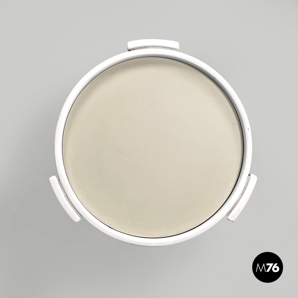 Italian modern stackable red white coffee table 780/783 Frattini Cassina, 1970s