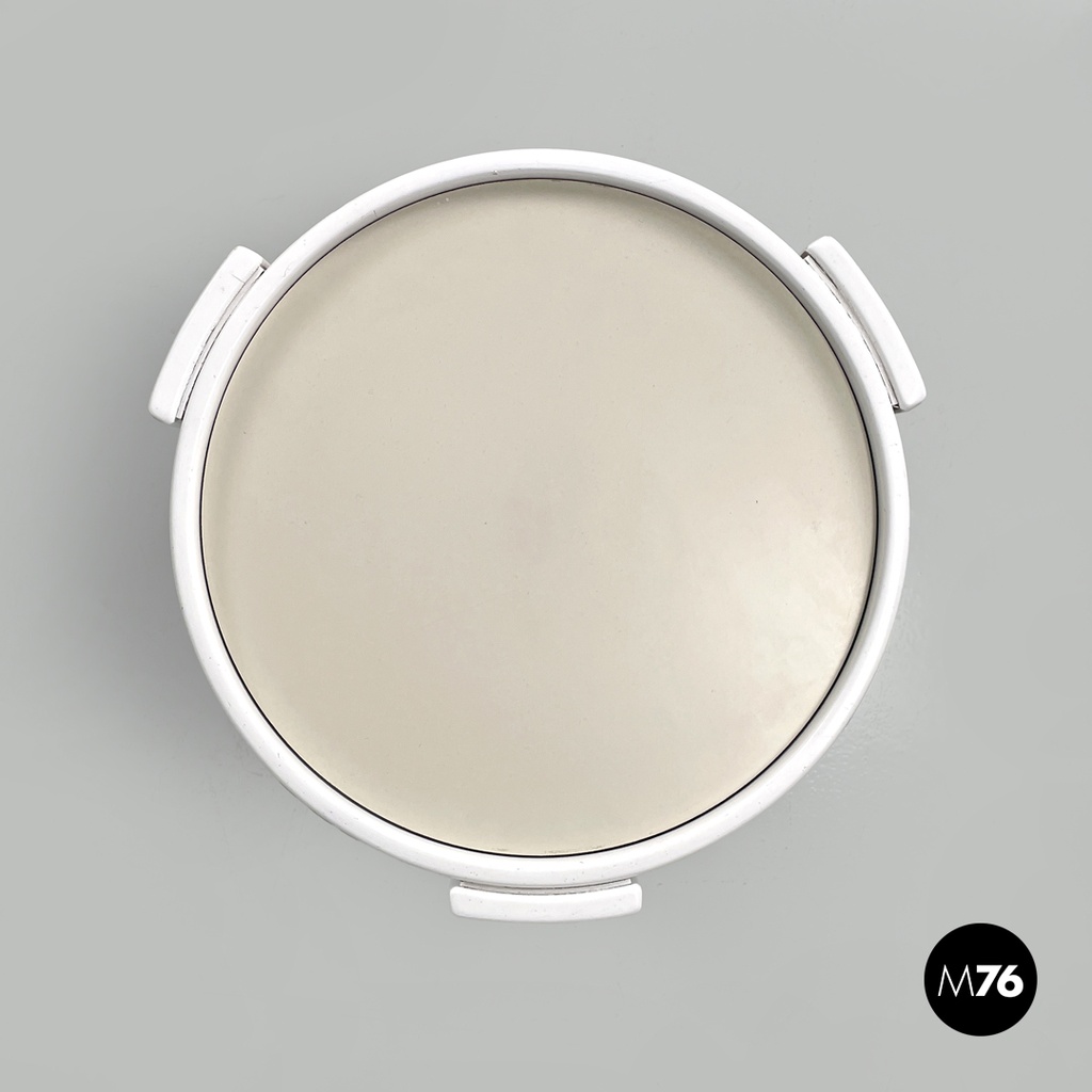 Italian modern stackable red white coffee table 780/783 Frattini Cassina, 1970s