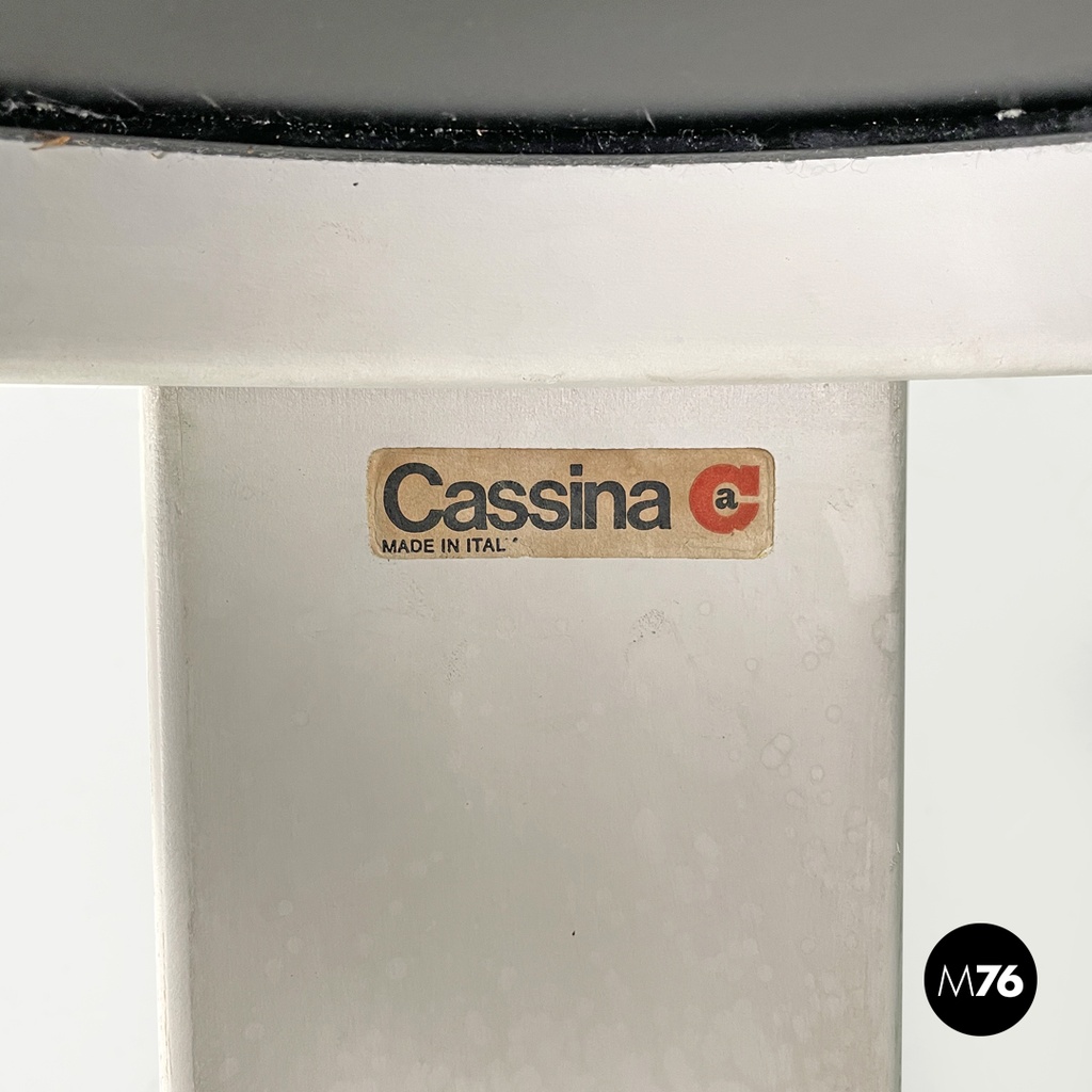 Italian modern stackable red white coffee table 780/783 Frattini Cassina, 1970s