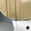 French modern white ceramic floor lamp with green leaf by Roche Bobois, 1980s 