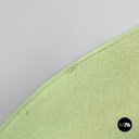 French modern white ceramic floor lamp with green leaf by Roche Bobois, 1980s 