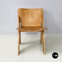 Italian modern Light wood Chairs Peota by Gigi Sabadin, 1970s