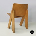 Italian modern Light wood Chairs Peota by Gigi Sabadin, 1970s