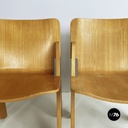 Italian modern Light wood Chairs Peota by Gigi Sabadin, 1970s
