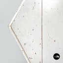 French modern hexagonal white wooden coffee tables by Roche Bobois, 1980s