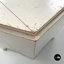 French modern hexagonal white wooden coffee tables by Roche Bobois, 1980s