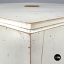 French modern hexagonal white wooden coffee tables by Roche Bobois, 1980s