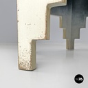 French modern hexagonal white wooden coffee tables by Roche Bobois, 1980s