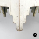 French modern hexagonal white wooden coffee tables by Roche Bobois, 1980s