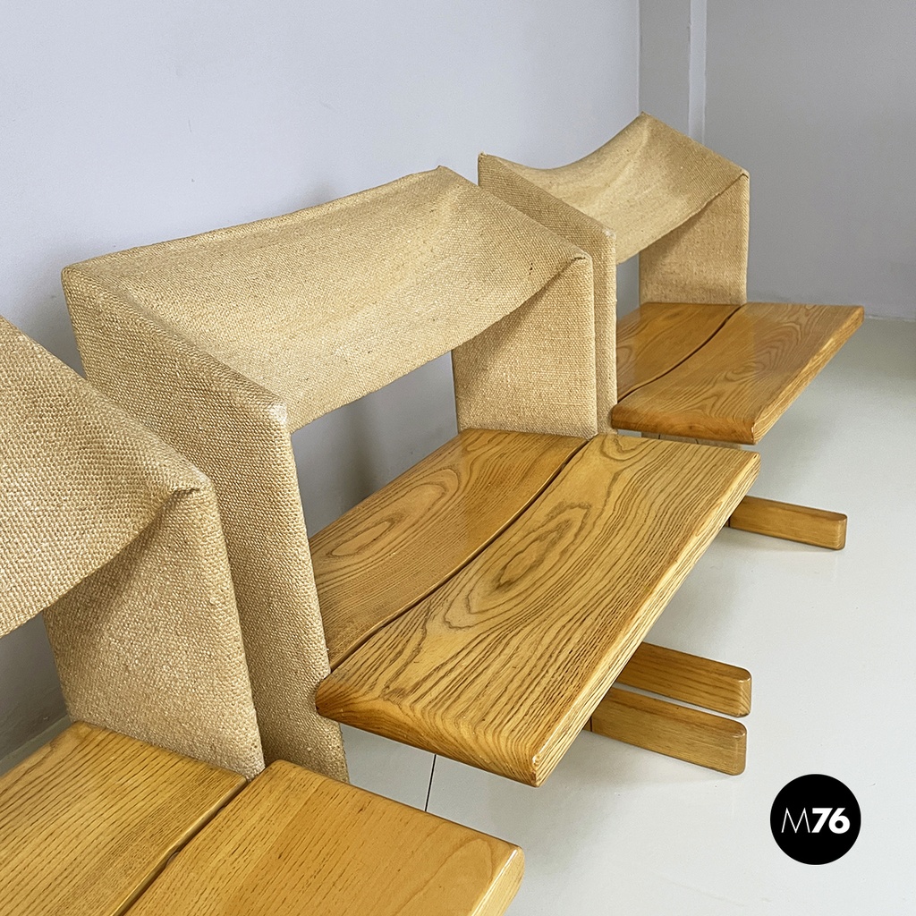 Italian mid-century modern Chairs Canossa by Gigi Sabadin for Stilwood, 1970s