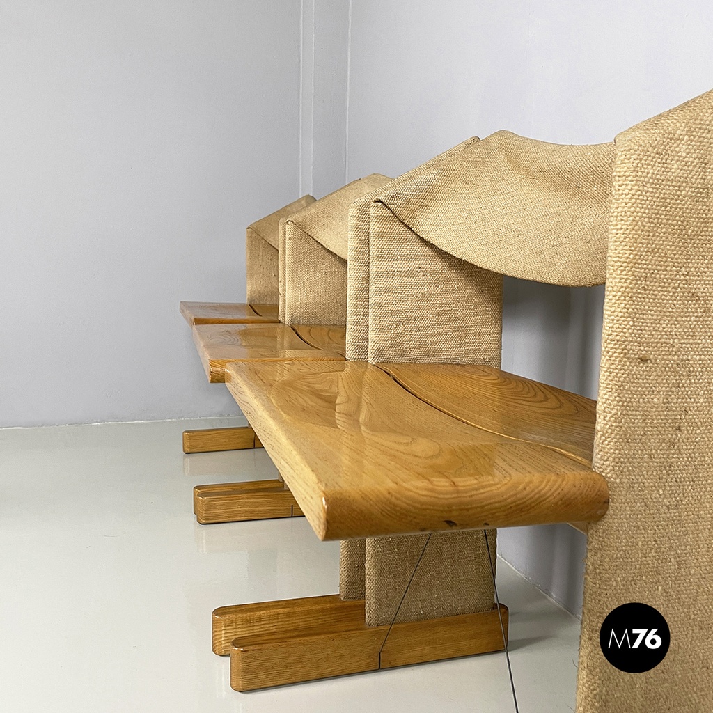 Italian mid-century modern Chairs Canossa by Gigi Sabadin for Stilwood, 1970s
