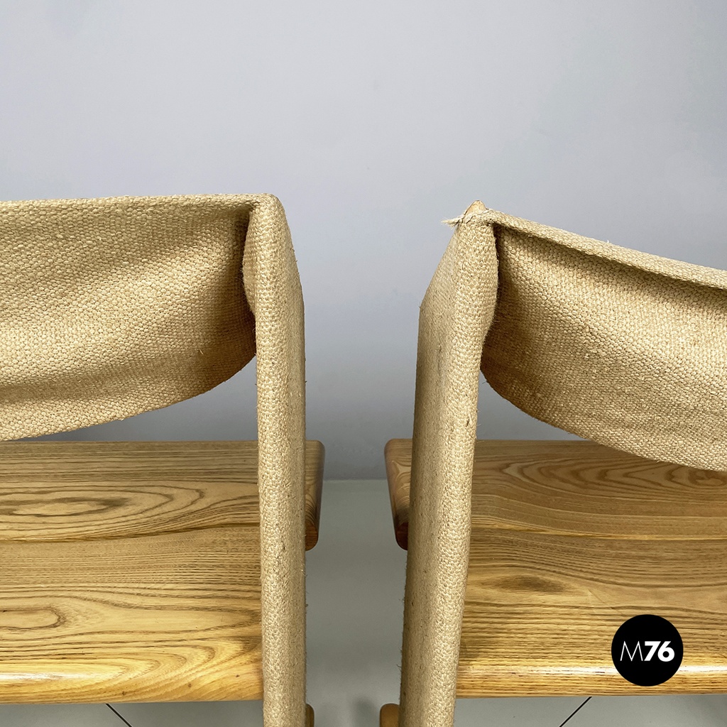 Italian mid-century modern Chairs Canossa by Gigi Sabadin for Stilwood, 1970s