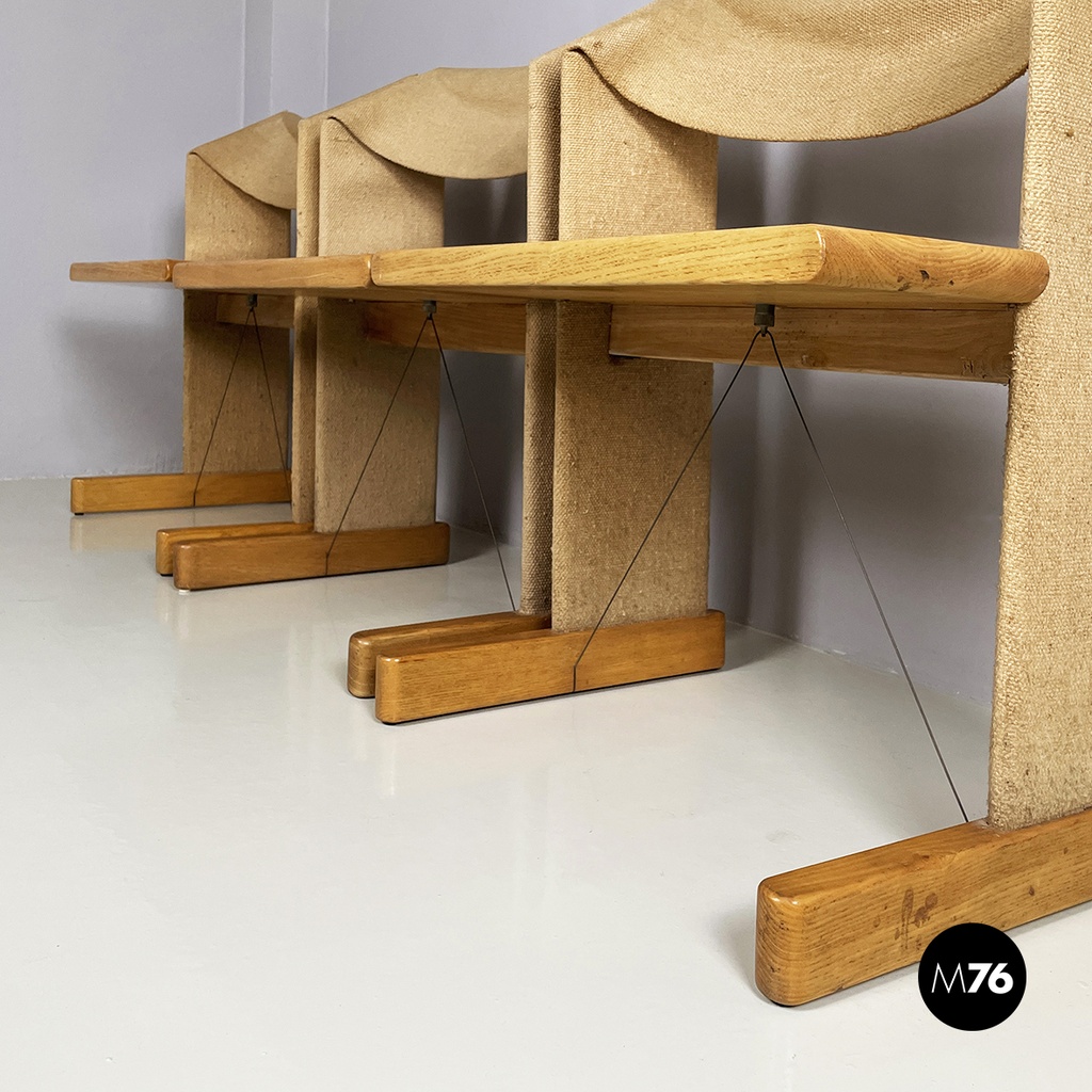 Italian mid-century modern Chairs Canossa by Gigi Sabadin for Stilwood, 1970s