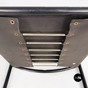 Italian modern black leather Spaghetti armchair, Giandomenico Belotti Alias 1980