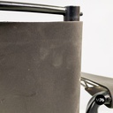 Italian modern black leather Spaghetti armchair, Giandomenico Belotti Alias 1980