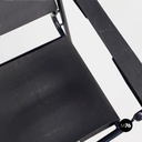 Italian modern black leather Spaghetti armchair, Giandomenico Belotti Alias 1980