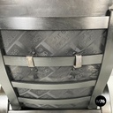 Italian modern Dark brown leather Reclining armchairs and pouf by De Sede, 1970s