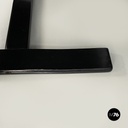 Italian modern Dark brown leather Reclining armchairs and pouf by De Sede, 1970s