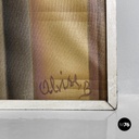 Italian modern urban landscape airbrush painting by Alvise Besutti, 1980s