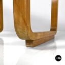 Italian Art Deco wooden coffee table, 1940s