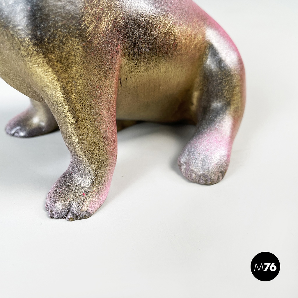 French post-modern Bronze sculpture Doggy John by Julien Marinetti, 2000s
