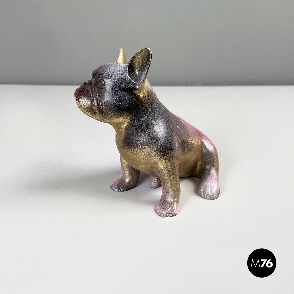 French post-modern Bronze sculpture Doggy John by Julien Marinetti, 2000s